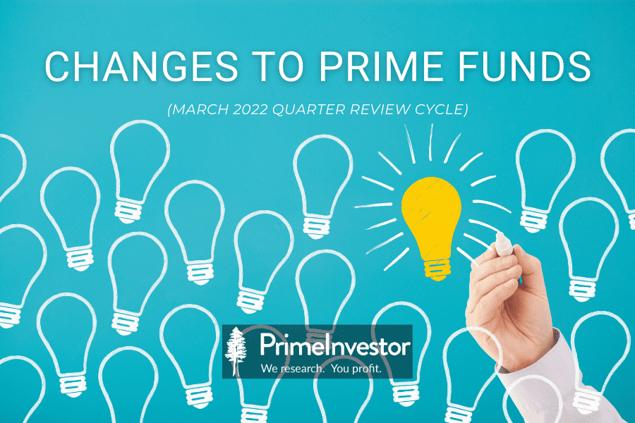 changes to Prime Funds