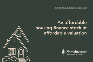Prime Stock Recommendation: An affordable housing finance stock at affordable valuation